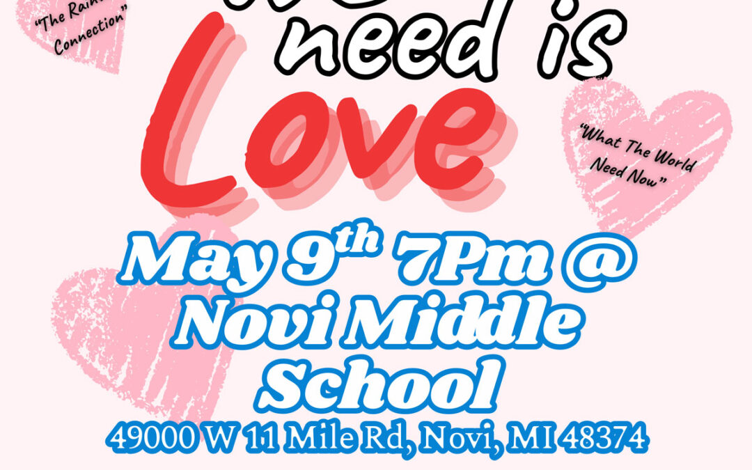 May 9, 2026 – Spring Concert, Novi Middle School, 7 pm